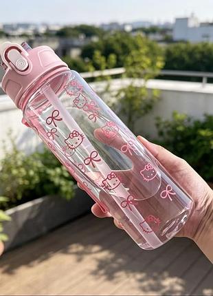 Пляшка для води hello kitty спортивна пляшка дитяча sanrio