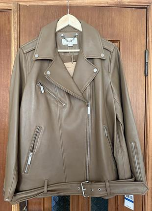 Шкіряна куртка косуха michael kors розмір xl