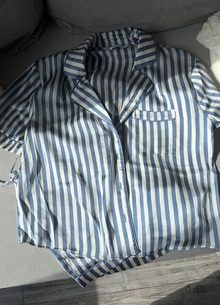 Піжама primark атласна в полосочку в ідеальному стані