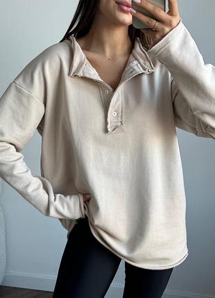 Лонгслів oversized жіночий one size білий бежевий графіт шоколад чорний
