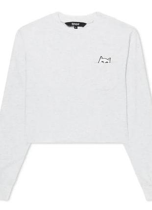 Лонгслив ripndip lord nermal cropped long sleev rndwom73