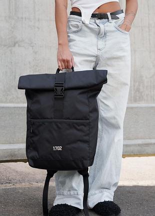 Жіночий рюкзак роллтоп without taby reflective black man