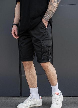 Мужские трикотажные шорты карго without delta volt black