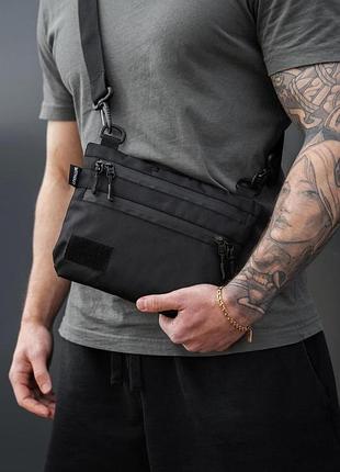 Чоловіча сумка через плече барсетка without defender patch black