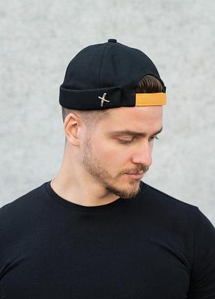 Мужская кепка докер without xotie black