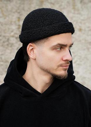 Мужская меховая кепка докер теди without dax black