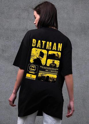 Жіноча оверсайз футболка without з принтом batman black