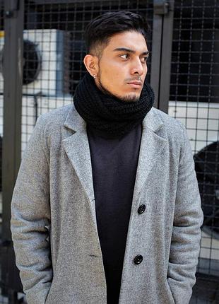 Шарф хомут without scarf чоловічий чорний