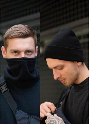 Зимний комплект without шапка +бафф man black