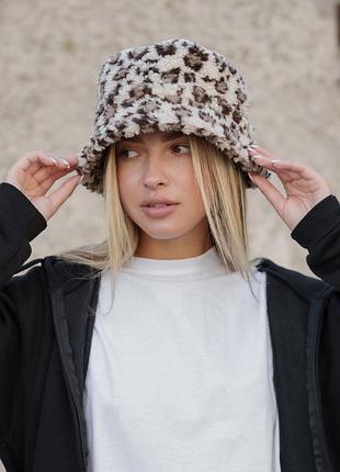 Жіноча утеплена панамка without kalush leopard man