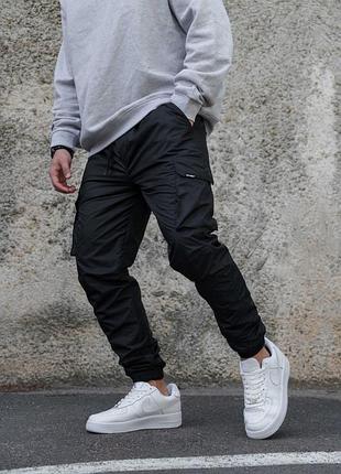 Чоловічі теплі штани карго without vader reflective black