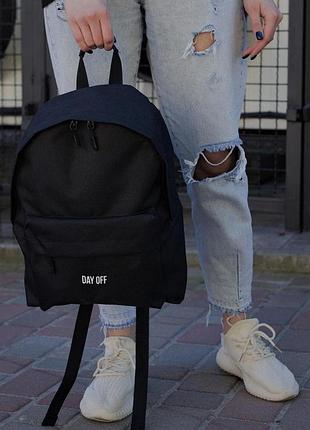 Жіночий повсякденний рюкзак шкільний without compact з принтом dayoff black