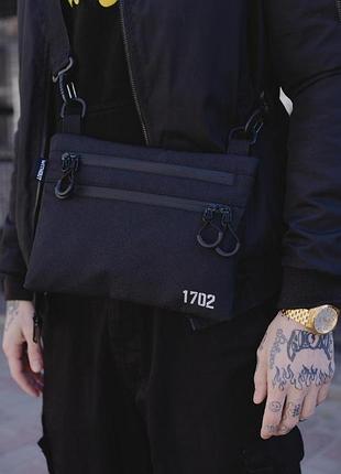 Чоловіча сумка через плече without brick reflective black