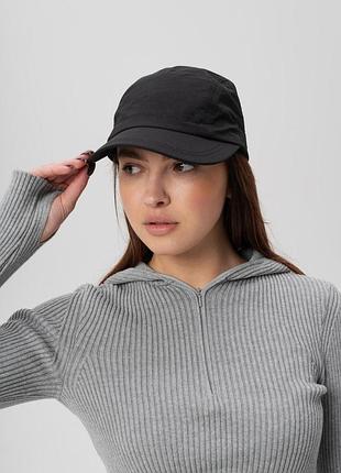 Женская нейлоновая бейсболка camp cap without way black