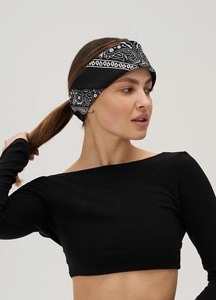 Жіноча бавовняна бандана косинка without black