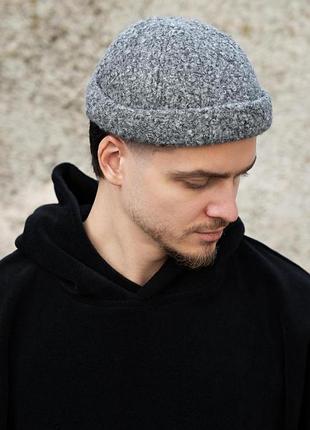 Мужская меховая кепка докер теди without dax gray