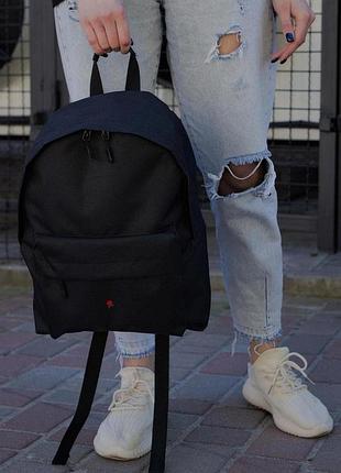 Жіночий повсякденний рюкзак шкільний without compact з принтом rose black