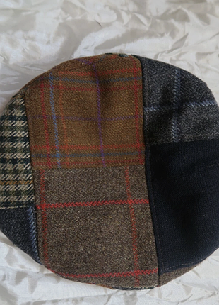 Hackett tweed патчворк кепка