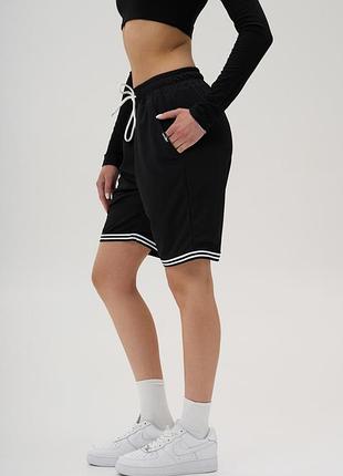 Жіночі легкі трикотажні шорти without coolmax twostripe black l