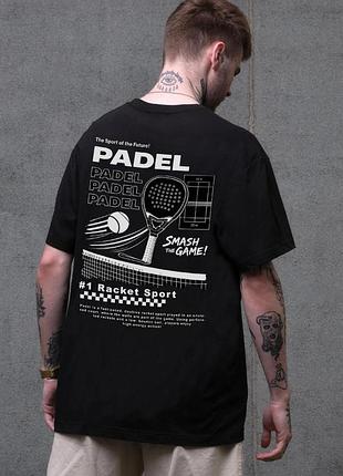 Чоловіча футболка оверсайз without c принтом smash the game black l/xl