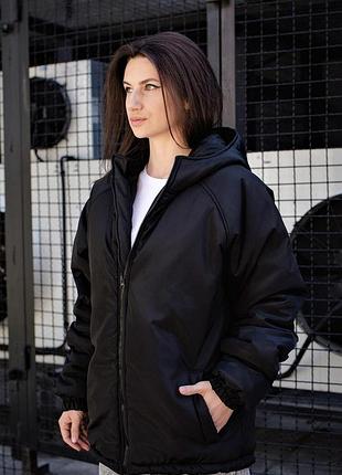 Зимняя куртка without mountain черная женская xxl/3xl