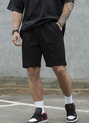 Мужские хлопковые базовые трикотажные шорты without basic black xl