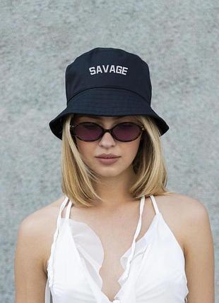Женская панамка с принтом savage l