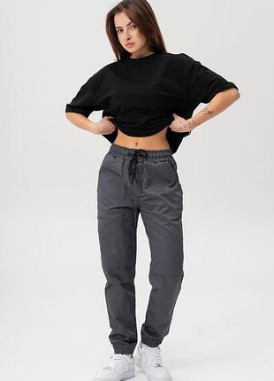 Жіночі бавовняні штани джогери without 2026 gray m