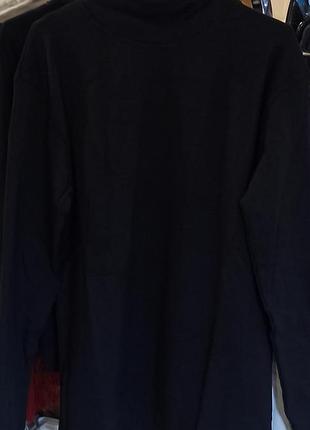 Водолазка, гольф з начесом, 6xl, чорний колiр. великий розмiр, 95% бавовна, виробник туреччина.