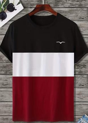 Качественная , стильная футболка, хлопок 100%, р. 3xl, наши 62-66, батал!