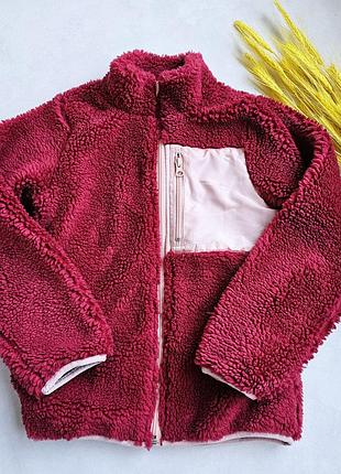 Детская куртка меховушка на подкладке pepperts! 134-140 см для девочек