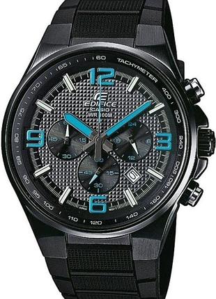 Годинник чоловічий casio edifice efr-515pb-1a2 сталевий корпус водозахист 100 м чорний циферблат