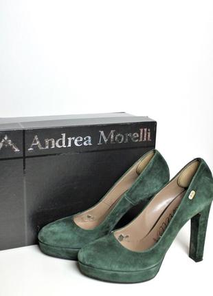 Замшевые туфли andrea morelli, италия, р. 38