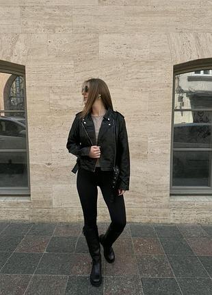 Косуха укорочена в стилі zara l