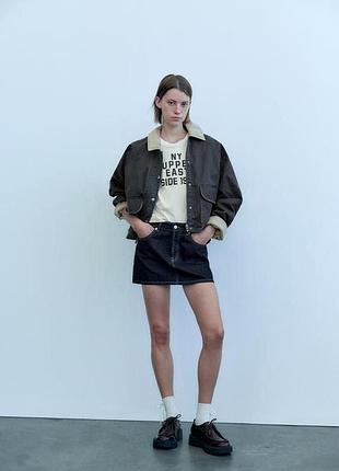 Укорочена курточка в стилі zara з нереально приємною тканиною 🥰 44