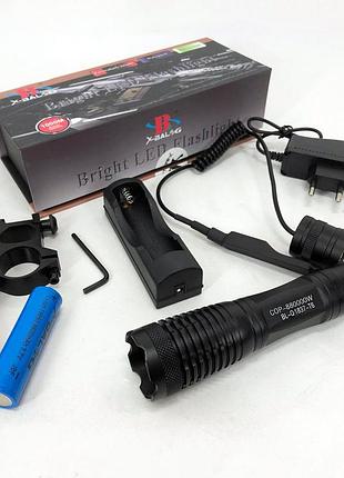 Фонарь для домашних нужд bailong police bl-q8837-t6, тактический сверхъяркий светодиодный фонарь eu-33
