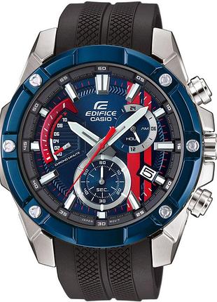 Годинник чоловічий casio edifice efr-559trp-2a scuderia toro rosso сталевий корпус водозахист 100 м чорний циферблат