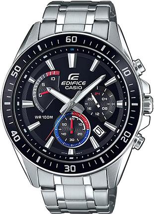 Мужские часы casio edifice efr-552d-1a3 стальной корпус водозащита 100 м чёрный циферблат