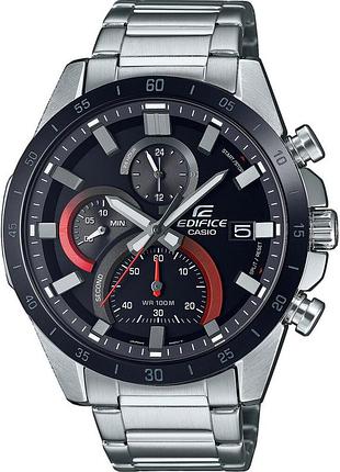 Мужские часы casio edifice efr-571db-1a1 стальной корпус водозащита 100 м чёрный циферблат