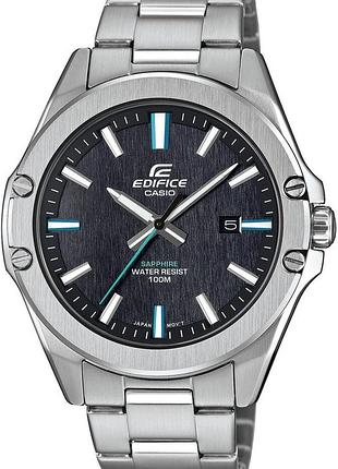 Мужские часы casio edifice efr-s107d-1a сапфировое стекло стальной корпус водозащита 100 м серый циферблат
