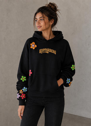 Теплое urban flower худи kopparberg