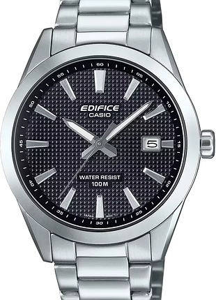Мужские часы casio edifice efv-160d-1a стальной корпус водозащита 100 м чёрный циферблат
