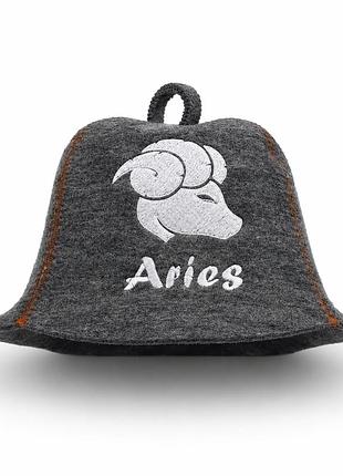 Банная шапка luxyart "aries " натуральный войлок серый (lx-346)