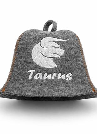 Банная шапка luxyart "taurus " натуральный войлок серый (lx-349)