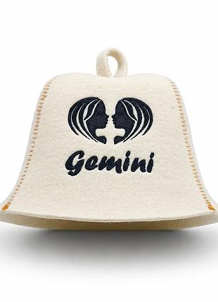 Банная шапка luxyart "gemini" натуральный войлок белый (lx-351)