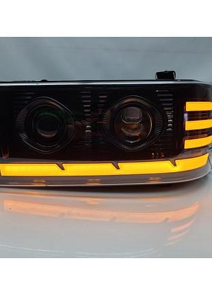 Фара главного света led с дхо ліва лінза daf xf/ cf/ lf (1641742, 1699300, 1743684, 1962755)