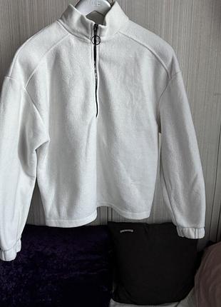 Белая флисовая кофта new collection новая