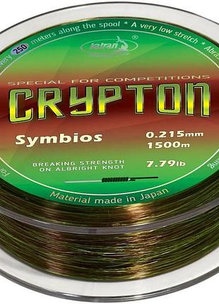 Волосінь katran crypton symbios 1500m (neon/brown) 0.215mm 7.79lb/3.53kg