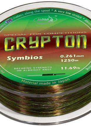 Леска katran crypton symbios 1250m (neon/brown) 0.261mm 11.69lb/5.3kg