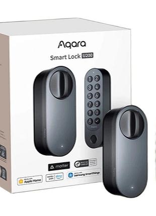 Умный замок aqara smart lock u200 wi-fi bluetooth nfc matter для дверей apple home alexa google smartthings, легкое б\у